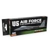 AK Interactive RCS119 US Air Force & ANG Modern Aircraft Colors 8x17ml